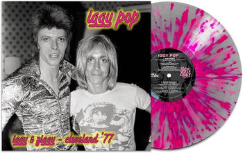 IGGY POP & DAVID BOWIE 'IGGY & ZIGGY - CLEVELAND '77' LP (Silver & Pink Splatter Vinyl)