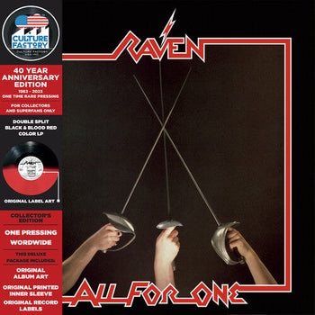 RAVEN 'ALL FOR ONE' LP (Black & Blood Red Vinyl)
