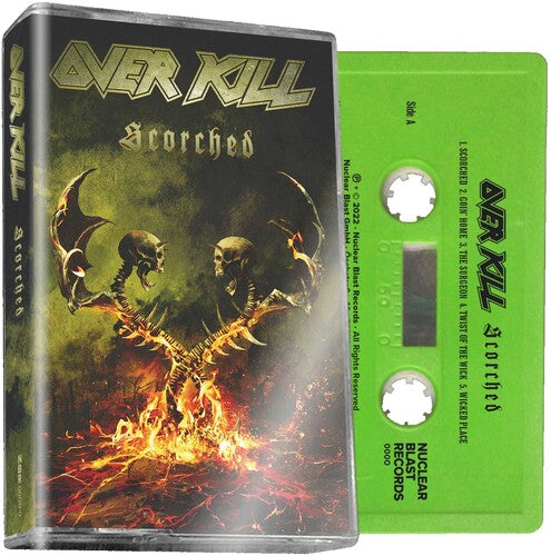 OVERKILL 'SCORCHED' CASSETTE  (Green Cassette)