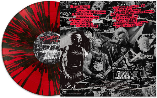 CASUALTIES 'UNTIL DEATH: STUDIO SESSIONS' LP (Red & Black Splatter Vinyl)