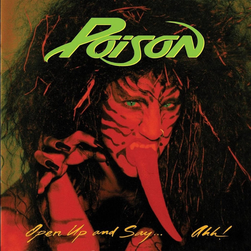 POISON 'OPEN UP AND SAY...AHH' GOLD LP