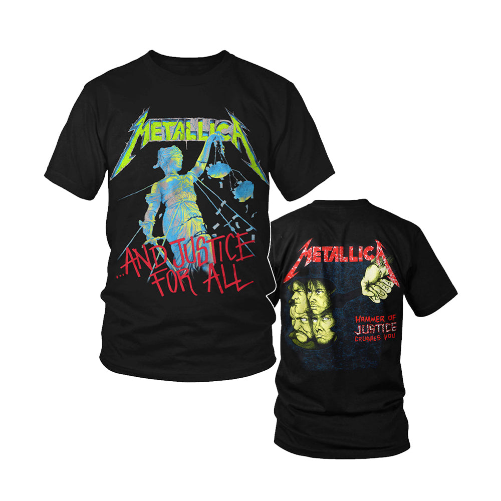 METALLICA 'AND JUSTICE FOR ALL' NEON T-SHIRT