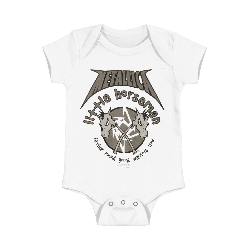 LITTLE HORSEMAN METALLICA 15 ONESIE