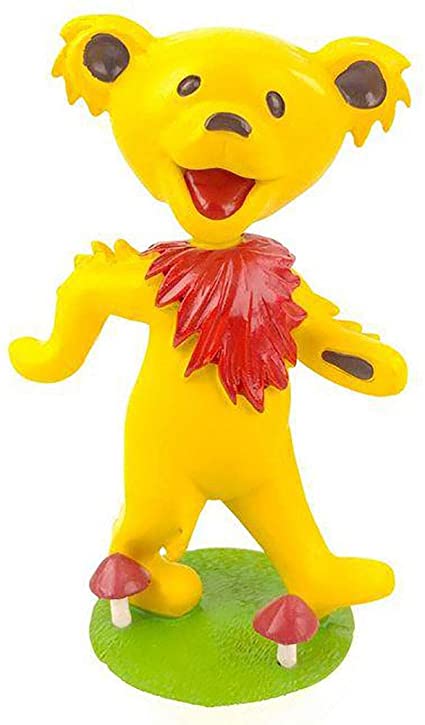 GRATEFUL DEAD DANCING BEAR BOBBLEHEAD - YELLOW