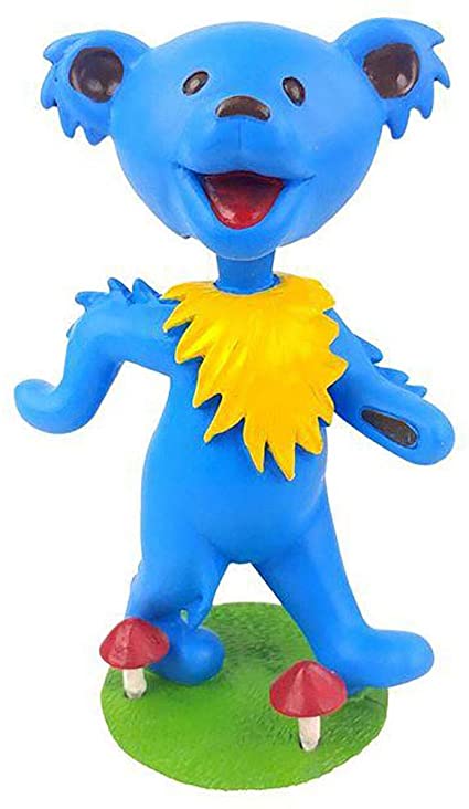 GRATEFUL DEAD DANCING BEAR BOBBLEHEAD - BLUE