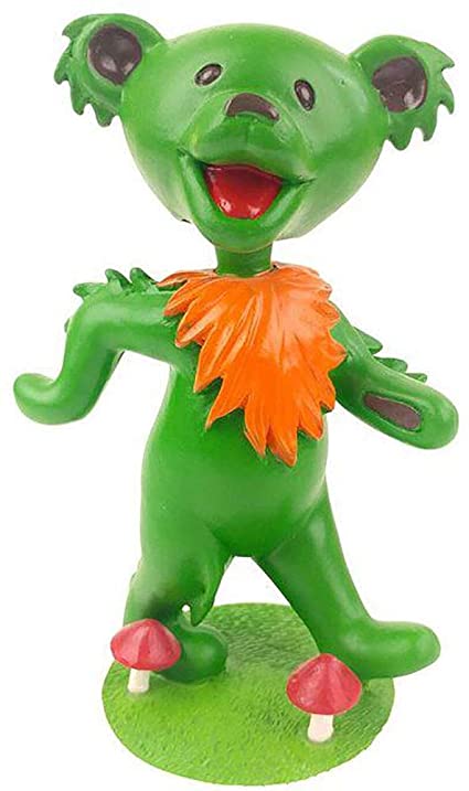 GRATEFUL DEAD DANCING BEAR BOBBLEHEAD - GREEN