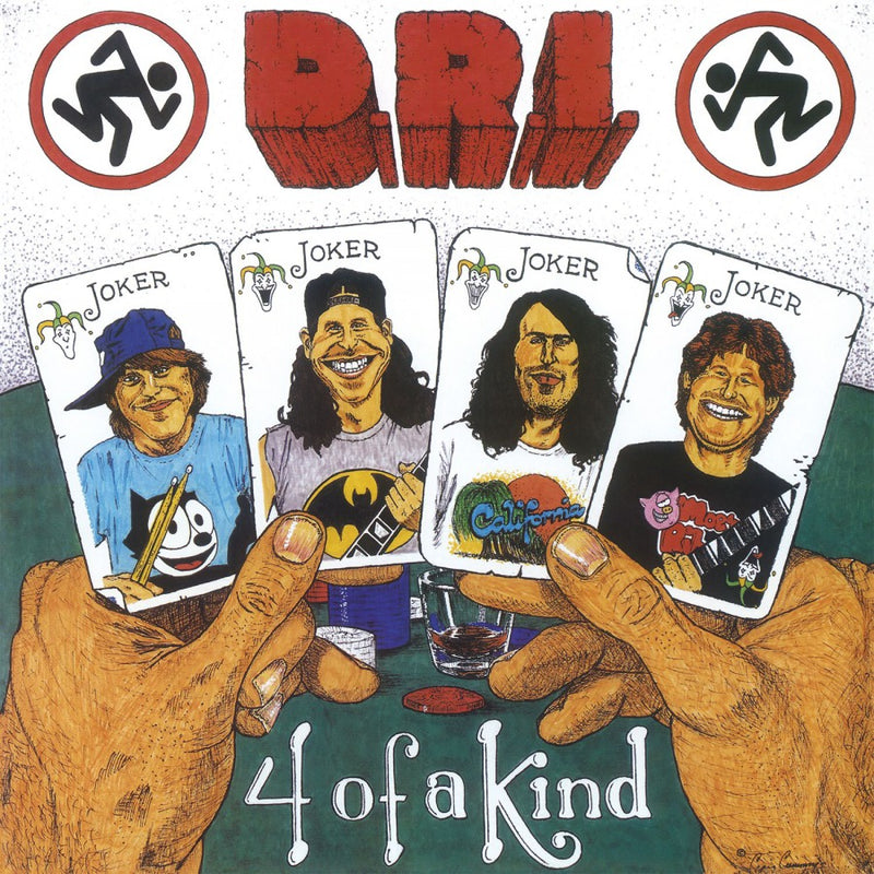 D.R.I. '4 OF A KIND' LP (Import, Red & Black Marble Vinyl)