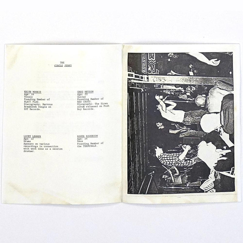 CIRCLE JERKS ‘GROUP SEX’  SPLATTER LP (40th anniversary edition w/ fanzine)
