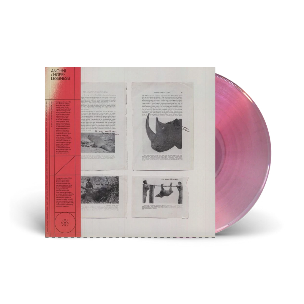 ANOHNI 'HOPELESSNESS' LP (Anniversary Edition, Pink Glass Translucent Vinyl)