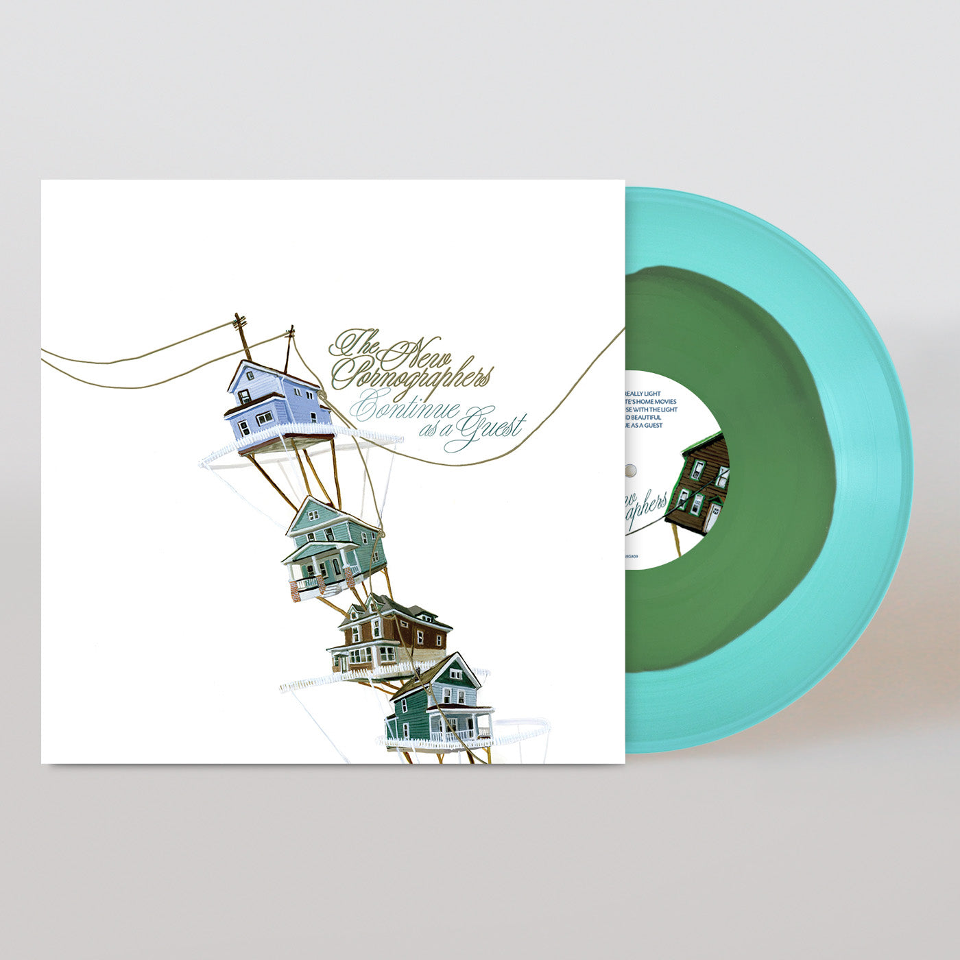 THE NEW PORNOGRAPHERS 'CONTINUE AS A GUEST' LP (Opaque Green & Translucent Blue Vinyl)