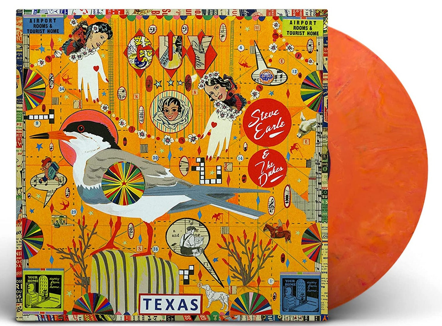 STEVE EARLE & THE DUKES 'GUY' 2LP (ORANGE & RED SWIRL VINYL)