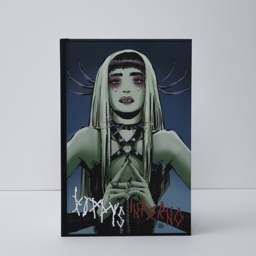 POPPY: INFERNO HARDCOVER GRAPHIC NOVEL BLUE VERSION