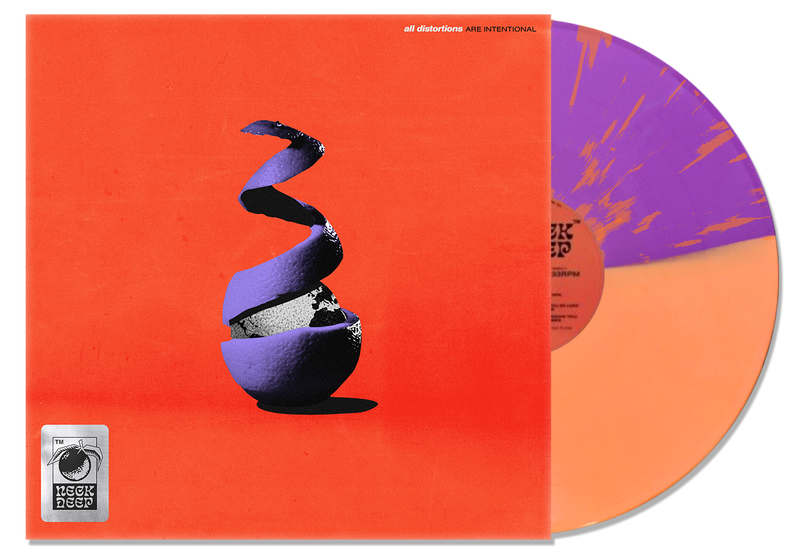 NECK DEEP ‘ALL DISTORTIONS ARE INTENTIONAL’ LP (Limited Edition – Only 300 Made, Half Purple & Orange Splatter Vinyl)