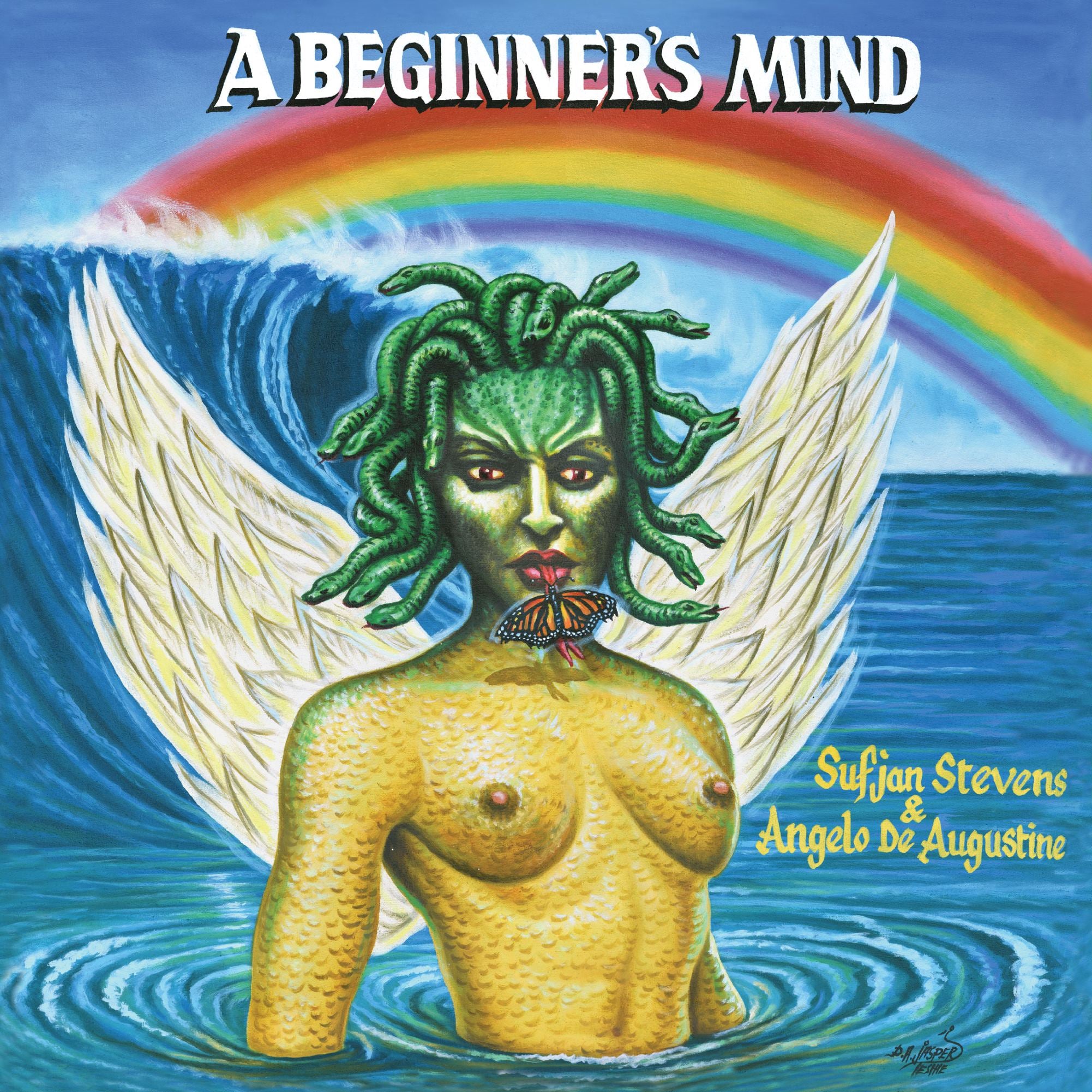 SUFJAN STEVENS & ANGELO DE AUGUSTINE 'A BEGINNER'S MIND' LP (Olympus Perseus Shield Gold Vinyl)