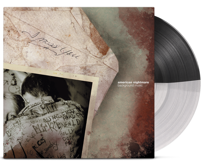 AMERICAN NIGHTMARE ‘BACKGROUND MUSIC’ LP (Limited Edition – Only 250 Made, Half Clear / Half Black Vinyl)