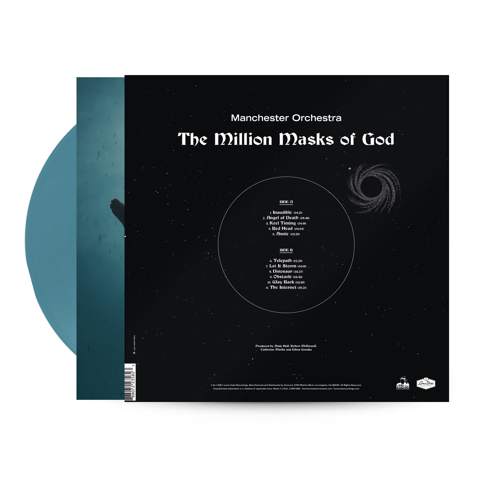 MANCHESTER ORCHESTRA ‘THE MILLION MASKS OF GOD’ LP (Limited Edition — Only 500 Made, Sea Blue Vinyl)