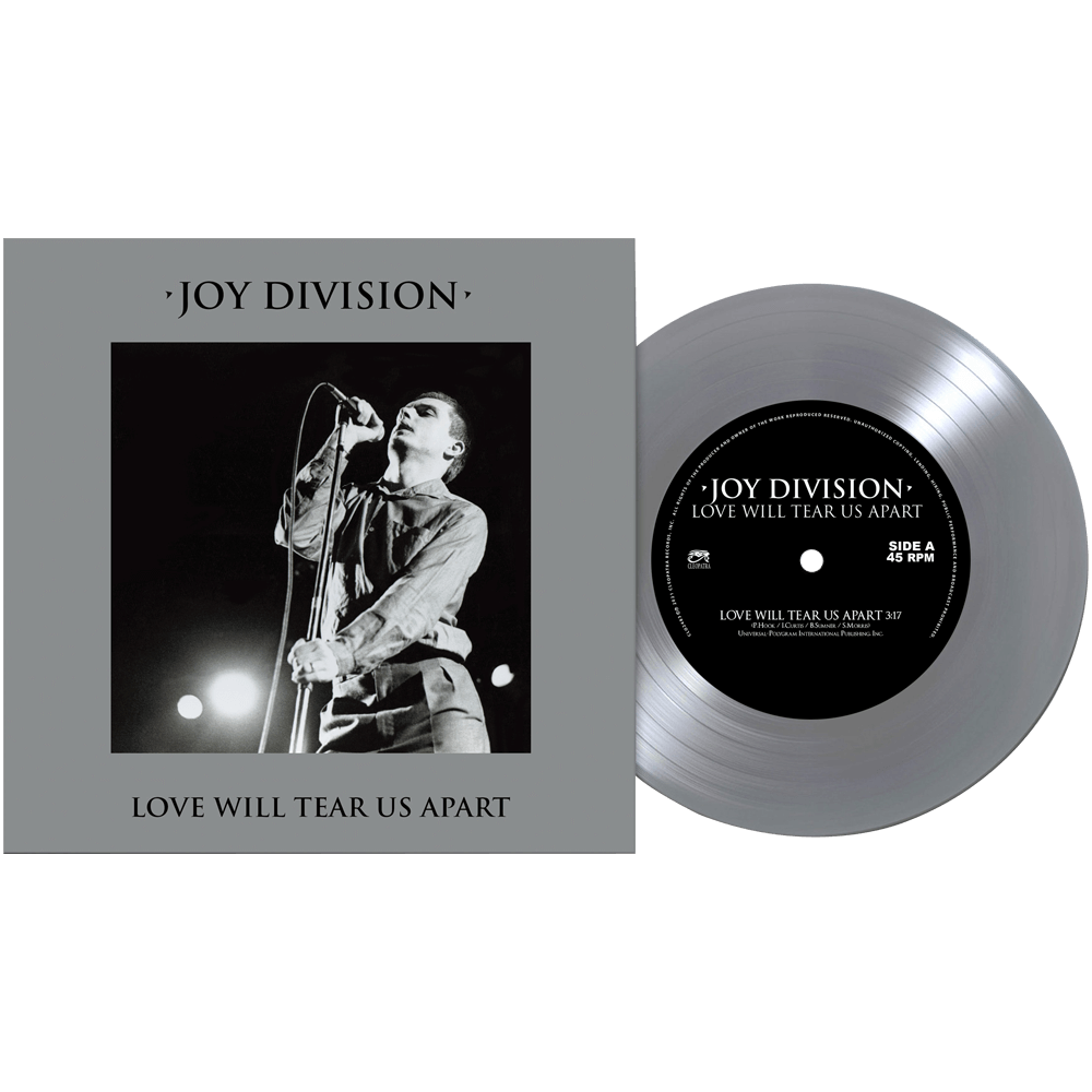 JOY DIVISION 'LOVE WILL TEAR US APART' SILVER 7" SINGLE