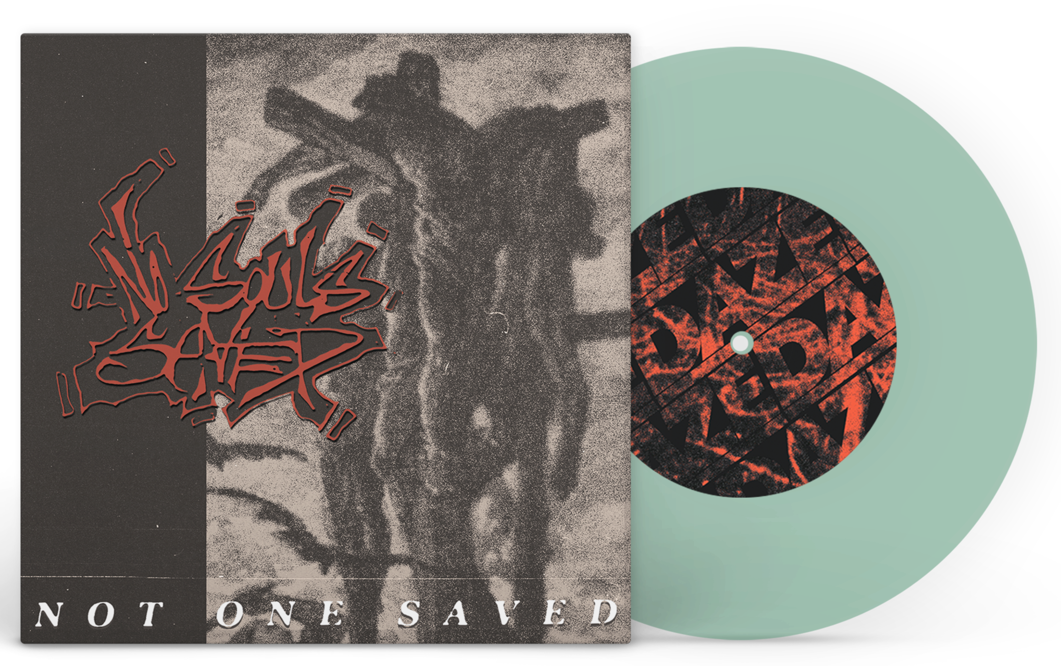 NO SOULS SAVED ‘NO ONE SAVED’ 7" (Limited Edition – Only 100 made, Coke Bottle Clear 7" Vinyl)