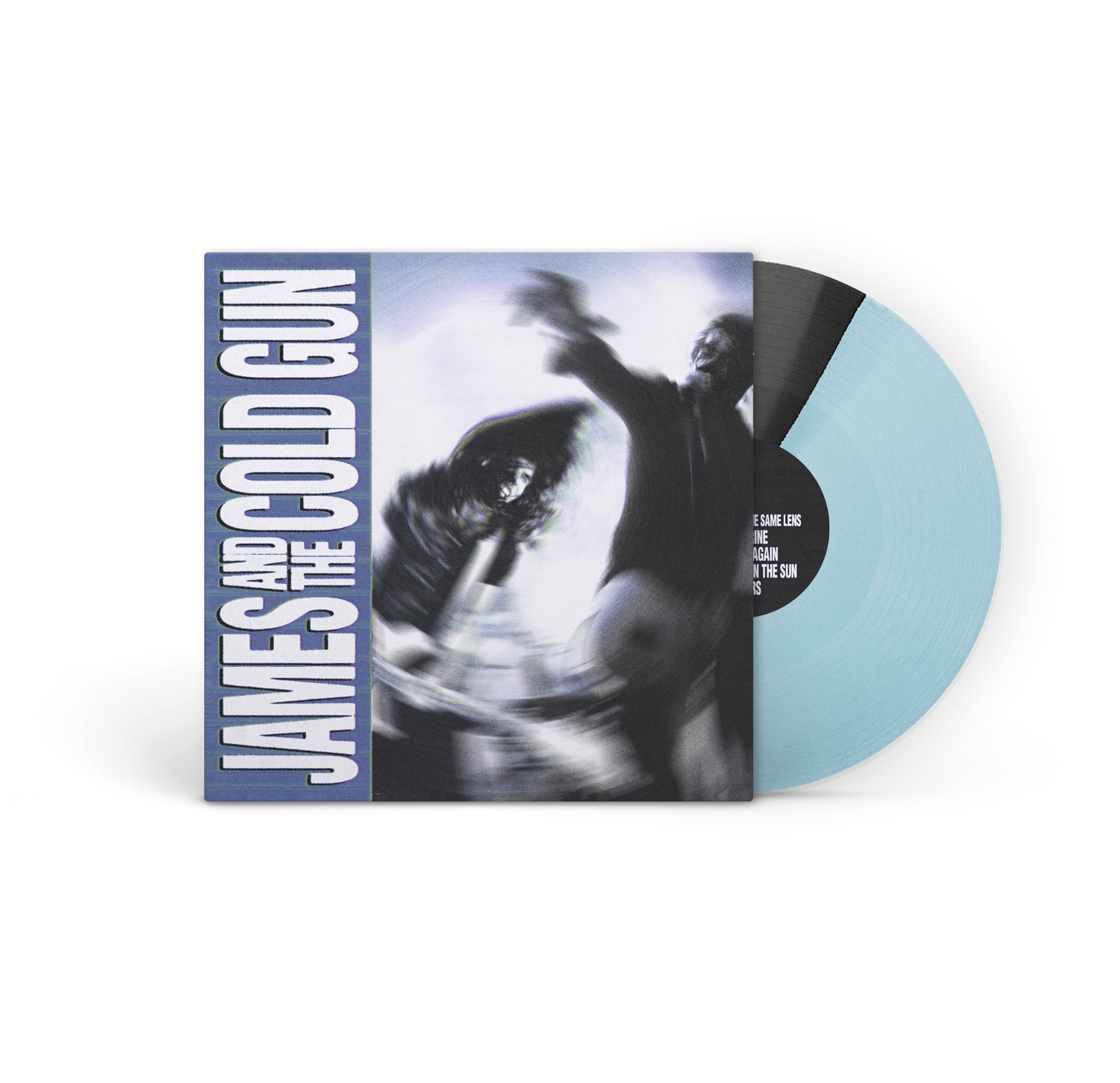 JAMES AND THE COLD GUN  'S/T' LP (Baby Blue/Black Split Vinyl)