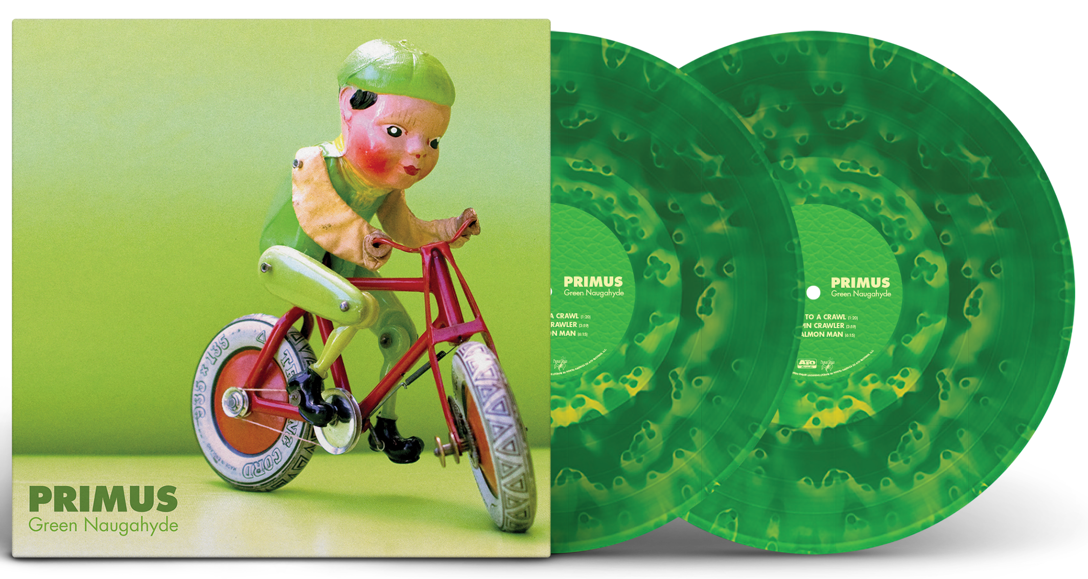 PRIMUS 'GREEN NAUGAHYDE' 2LP (Ghostly Green Vinyl)