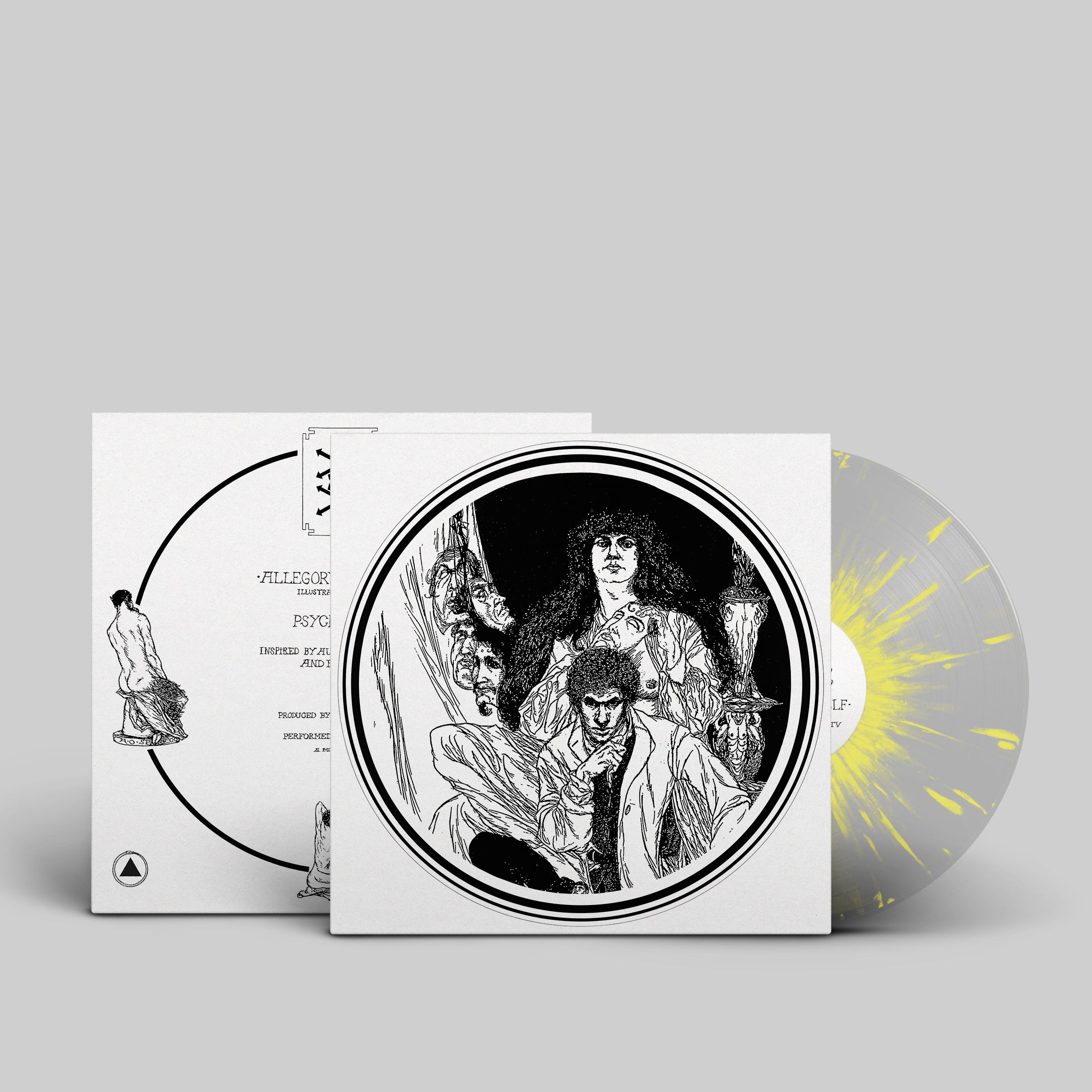 PSYCHIC TV 'ALLEGORY & SELF' LP (Clear & Yellow Splatter Vinyl)