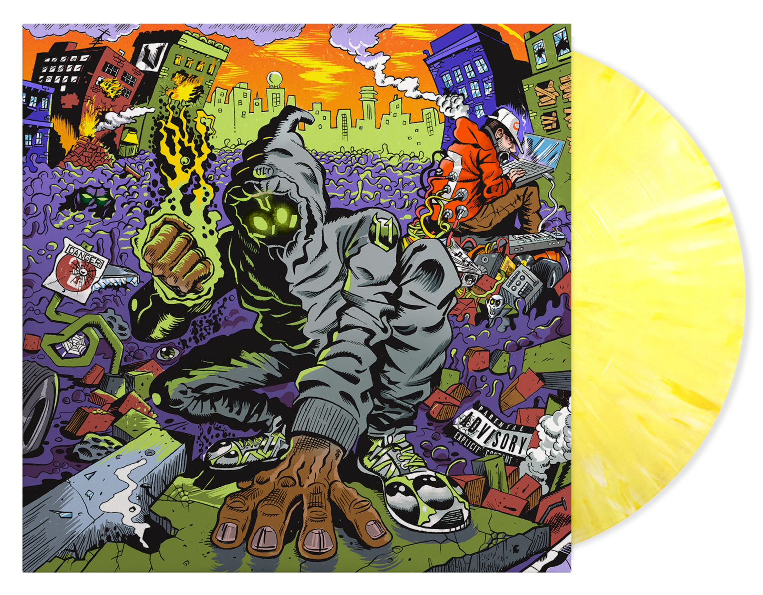 DENZEL CURRY ‘UNLOCKED’ LP (Limited Edition – Only 500 Made, Lemon Yellow Marble Vinyl)