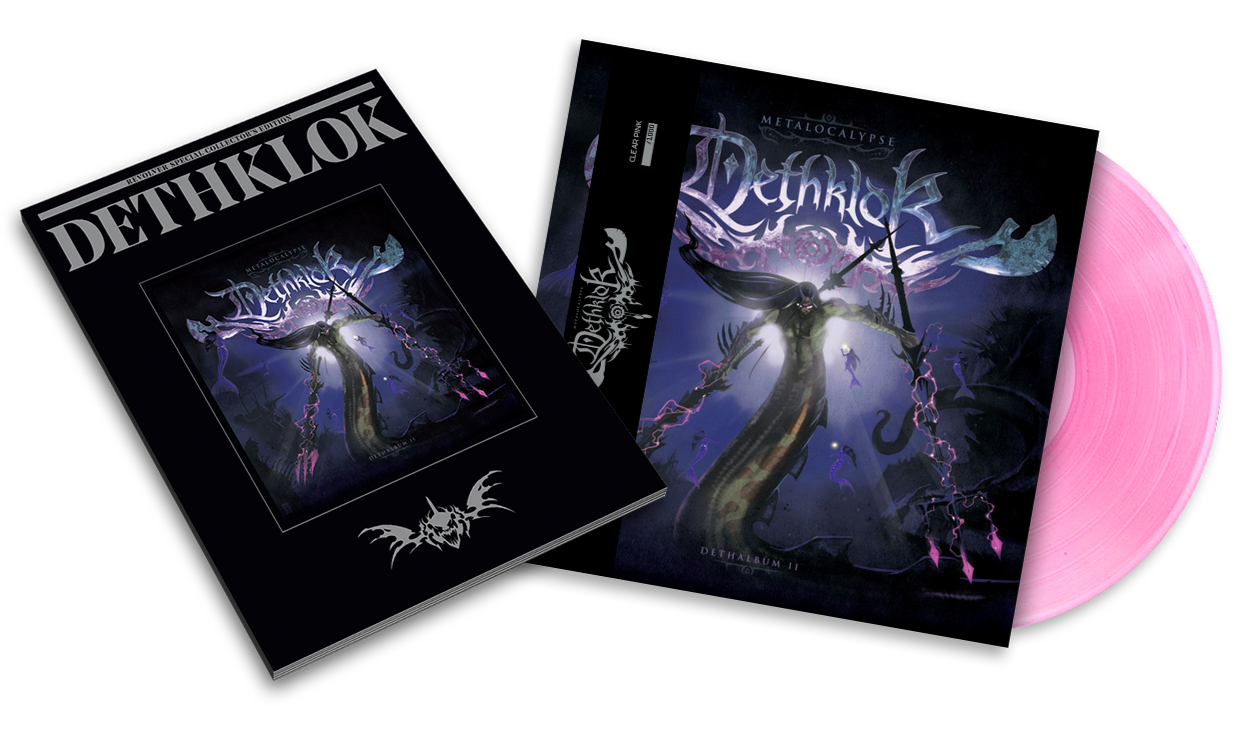 DETHKLOK 'DETHALBUM II' CLEAR PINK LP + DETHKLOK x REVOLVER SPECIAL COLLECTOR'S EDITION