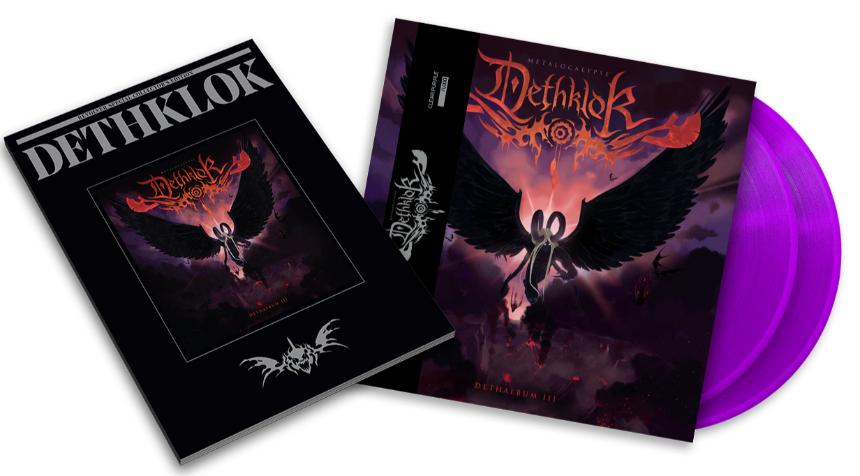 DETHKLOK 'DETHALBUM III' CLEAR PURPLE LP + DETHKLOK x REVOLVER SPECIAL