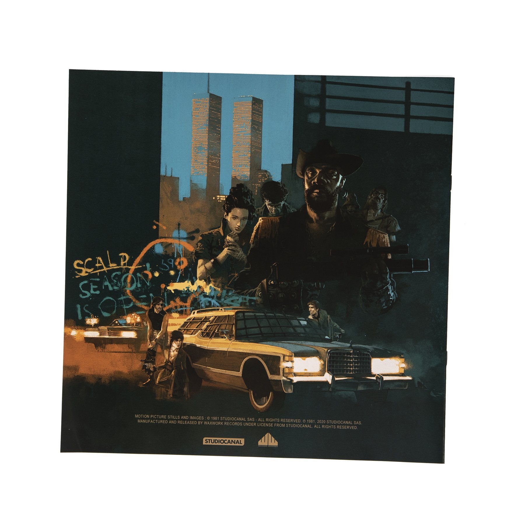 ESCAPE FROM NEW YORK SOUNDTRACK 2LP (Blue, Green, Black Marble Vinyl, Music by John Carpenter)