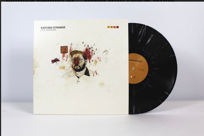 BARTEES STRANGE 'LIVE FOREVER' LP (Black & Bone & Red Splatter)