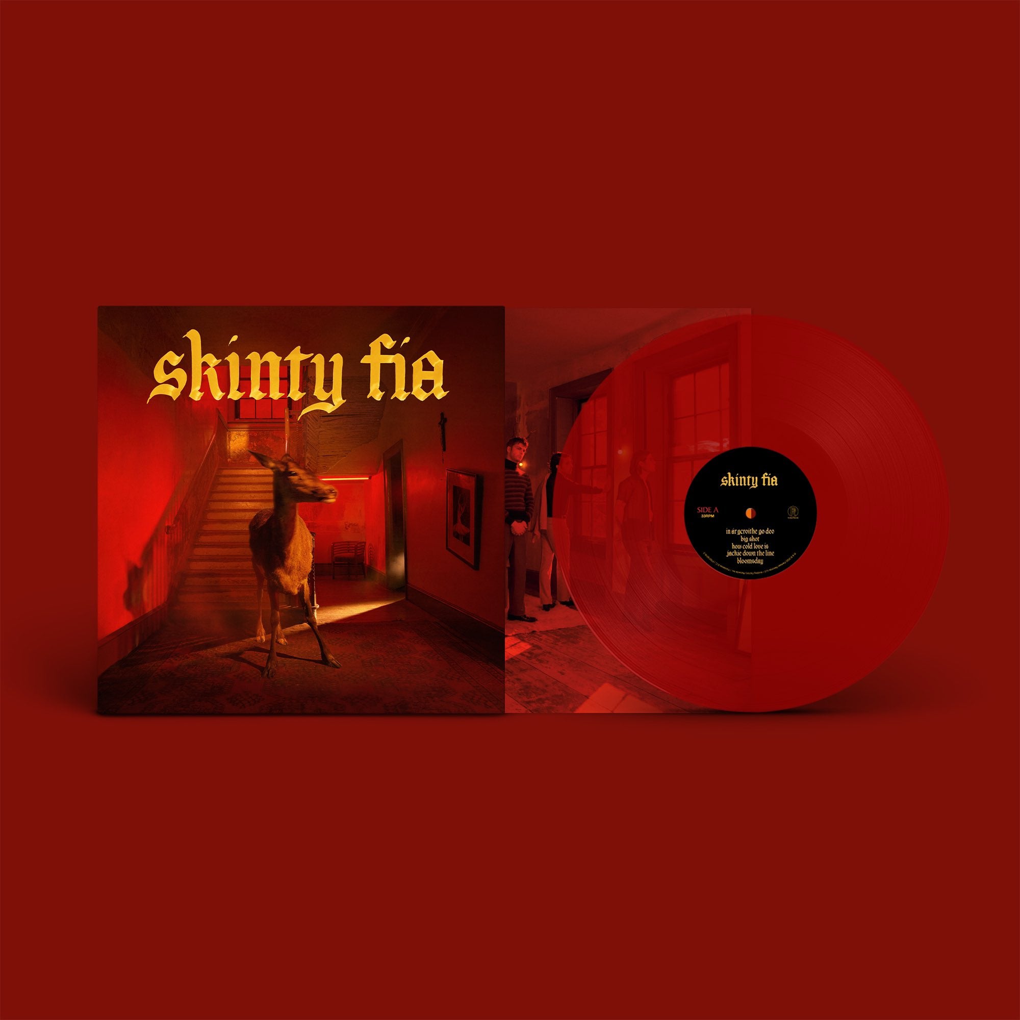 FONTAINES DC 'SKINTY FIA' LIMITED TRANSPARENT RED VINYL LP – ONLY 750 MADE