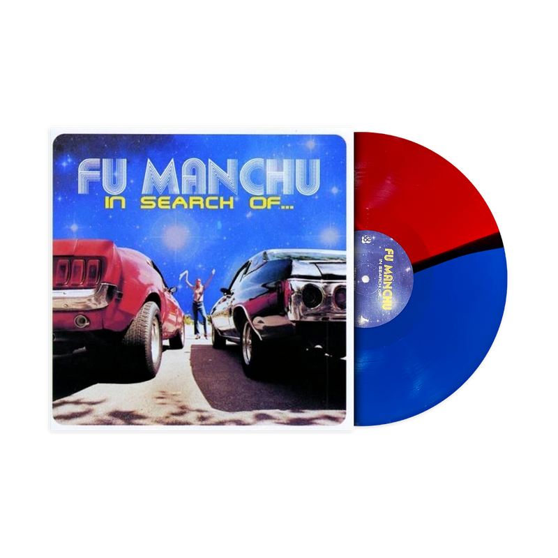 FU MANCHU ‘IN SEARCH OF...’ DELUXE LP W/ 7" SINGLE (Limited Edition — Only 250 Made, Half Transparent Red / Half Transparent Blue & Clear w/ Black Splatter Vinyl)