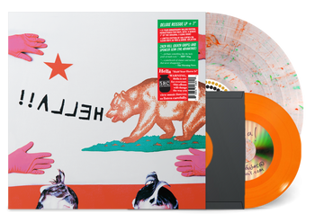 HELLA ‘HOLD YOUR HORSE IS’ LP + 7" (Limited Edition – Only 500 Made, Clear w/ Red & Green Splatter w/ Orange 7" Vinyl)