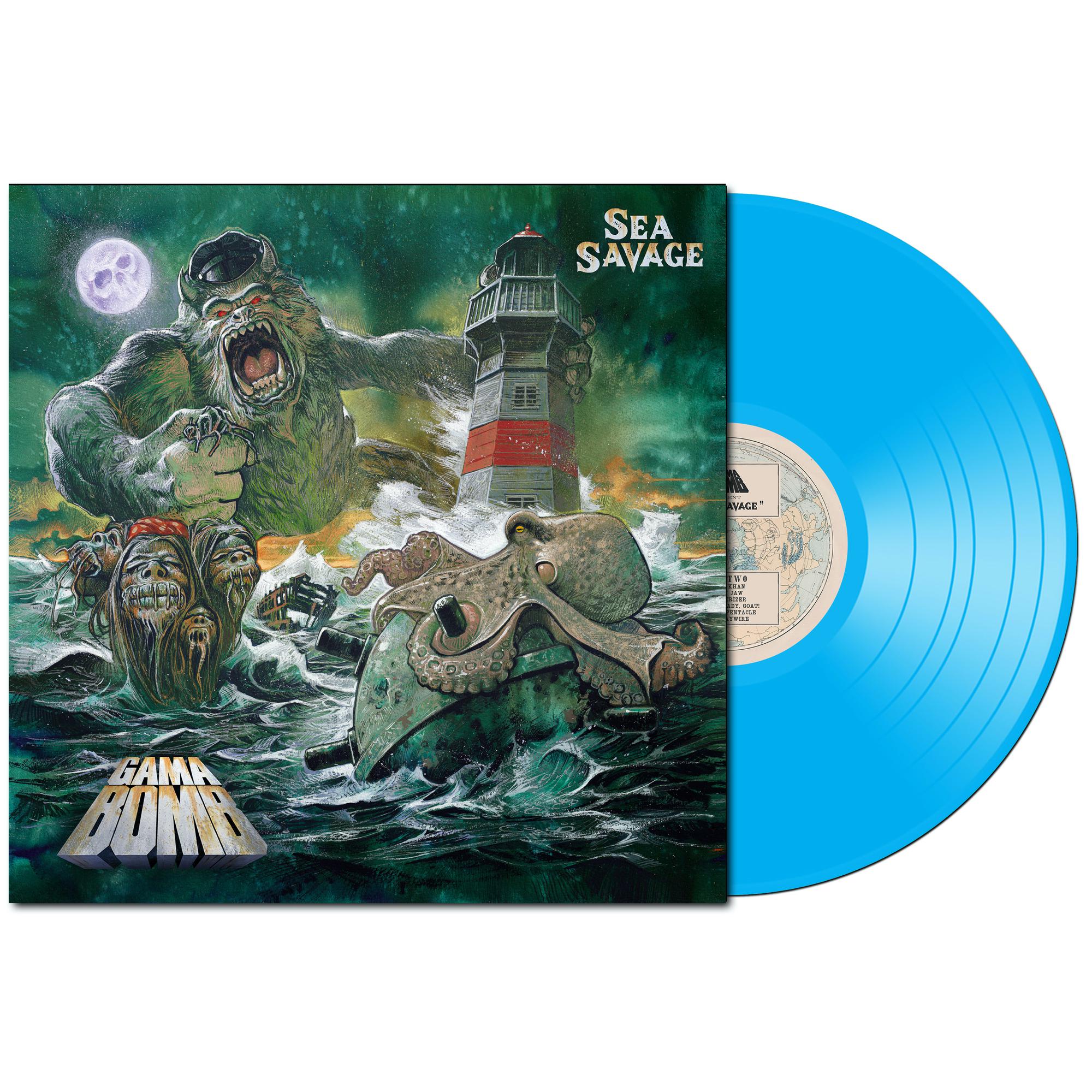 GAMA BOMB ‘SEA SAVAGE’ LP (Limited Edition, Sea Blue Vinyl)