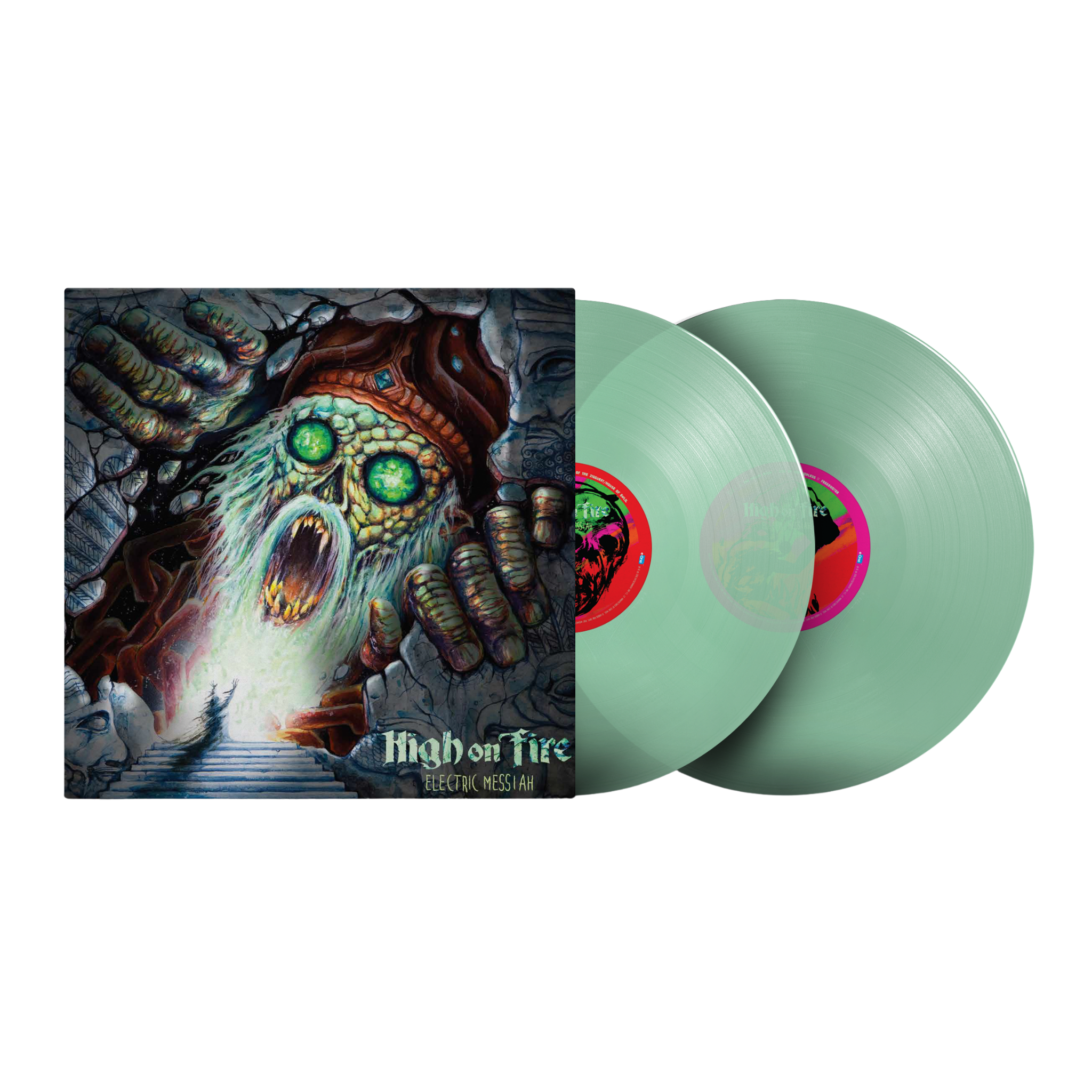 HIGH ON FIRE 'ELECTRIC MESSIAH' 2LP (Coke Bottle Clear Vinyl)