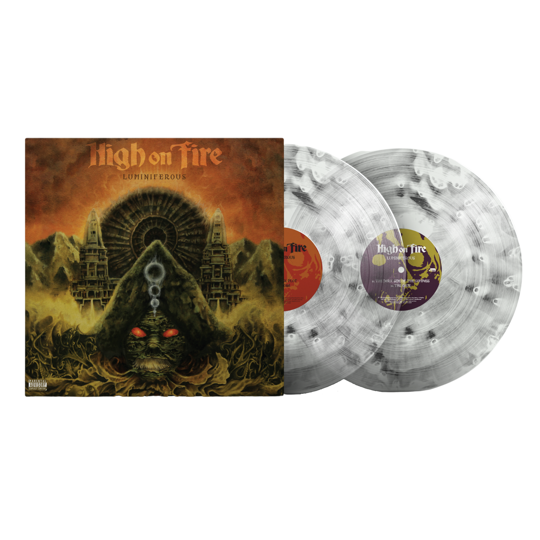 HIGH ON FIRE 'LUMINIFEROUS' 2LP (Clear Black Ghost Vinyl)