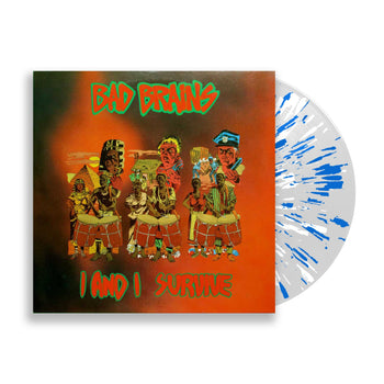 BAD BRAINS 'I & I SURVIVE!' EP (Limited Edition — Only 350 Made, Clear, Blue, & White Splatter Vinyl)