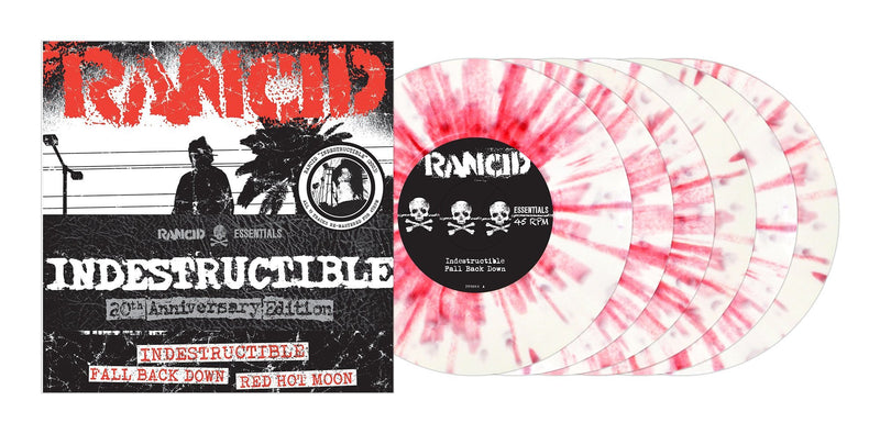 RANCID 'INDESTRUCTIBLE' 6x7" SINGLES (White & Red Splatter Vinyl)