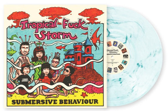 TROPICAL FUCK STORM 'SUBMERSIVE BEHAVIOR' LP (Clear & Aqua Blue Smoke Vinyl)