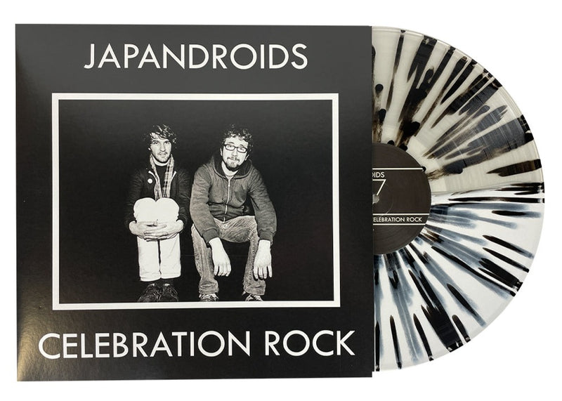 JAPANDROIDS 'CELEBRATION ROCK' LP (Limited Edition — Only 300 Made, Half White / Half Clear w/ Black Splatter Vinyl)