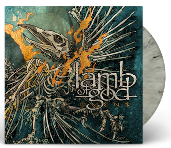 LAMB OF GOD 'OMENS'  LIMITED EDITION SILVER GRAY MARBLE LP – ONLY 1000 MADE