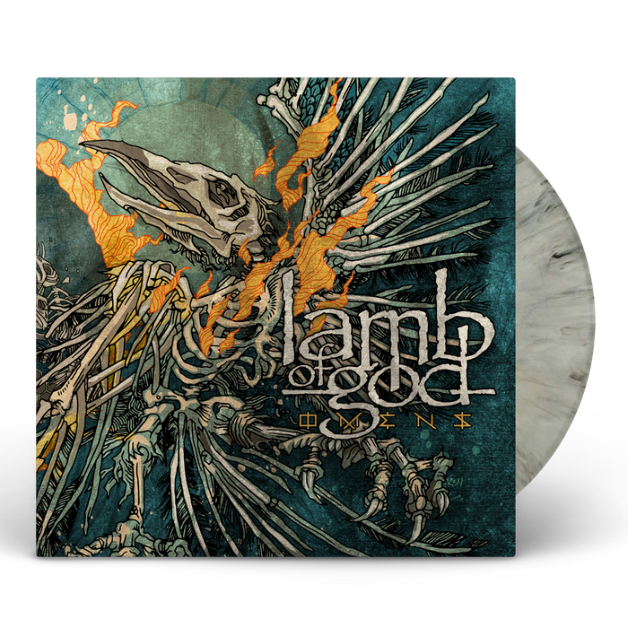 LAMB OF GOD 'OMENS'  LIMITED EDITION SILVER GRAY MARBLE LP + PICTURE DISC CD BUNDLE – ONLY 250 AVAILABLE