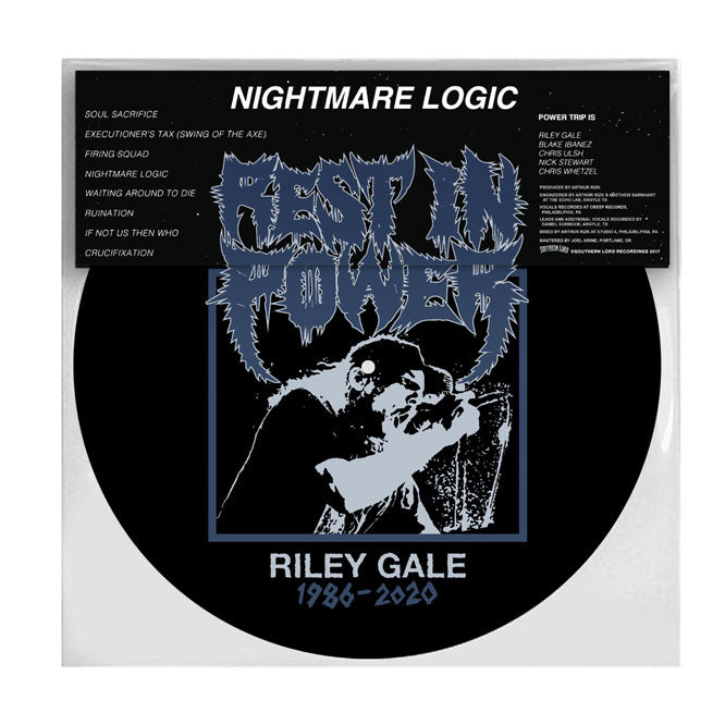 POWER TRIP 'NIGHTMARE LOGIC' LP (Picture Disc, Riley Gale Foundation Edition)