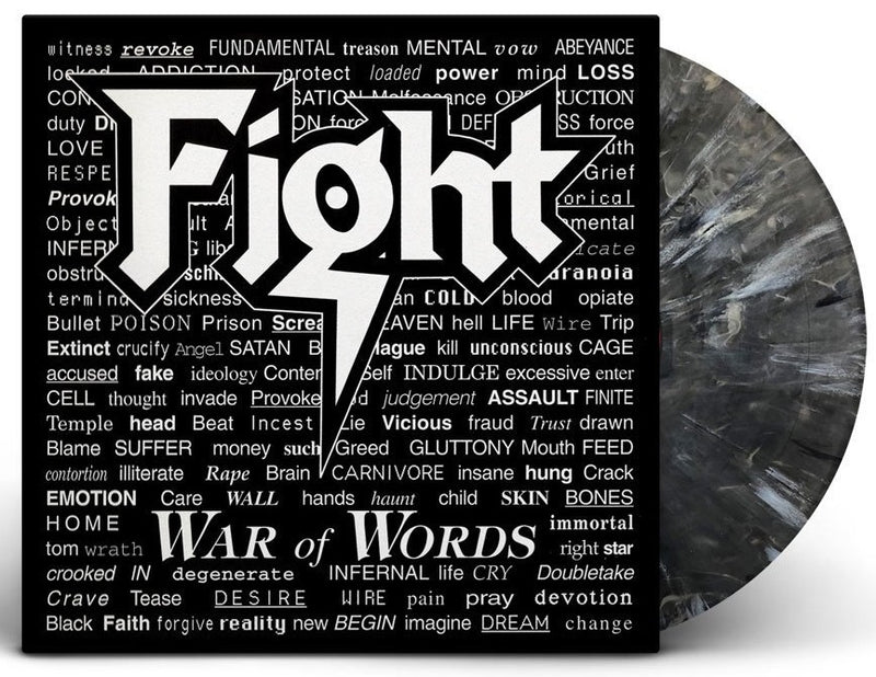 FIGHT 'WAR OF WORDS' LP – ONLY 300 MADE (Limited Edition Gray & Black Marble Vinyl)