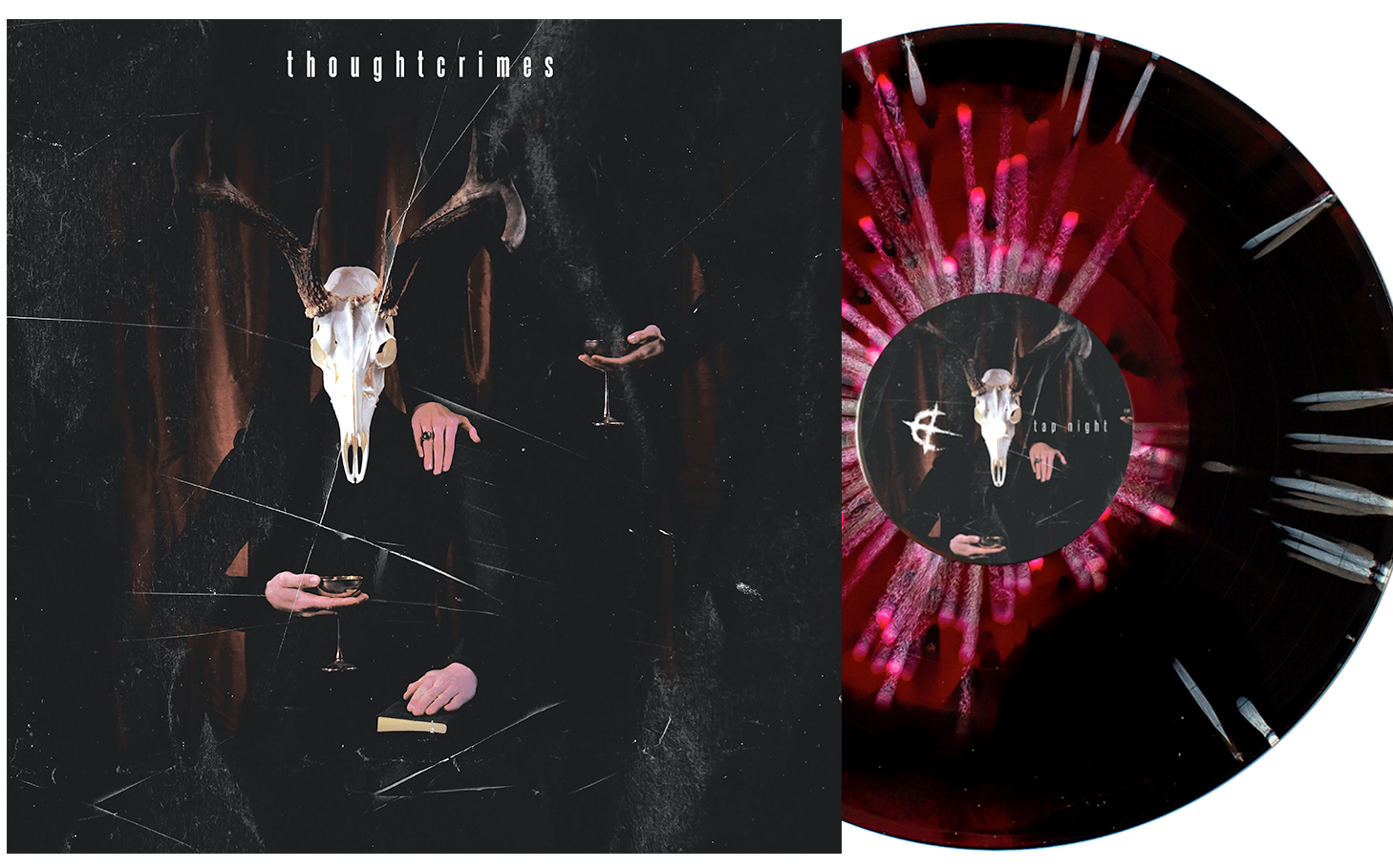 THOUGHTCRIMES ‘TAP NIGHT’ LIMITED EDITION BLACK & RED SMASH WITH WHITE SPLATTER – ONLY 150 MADE