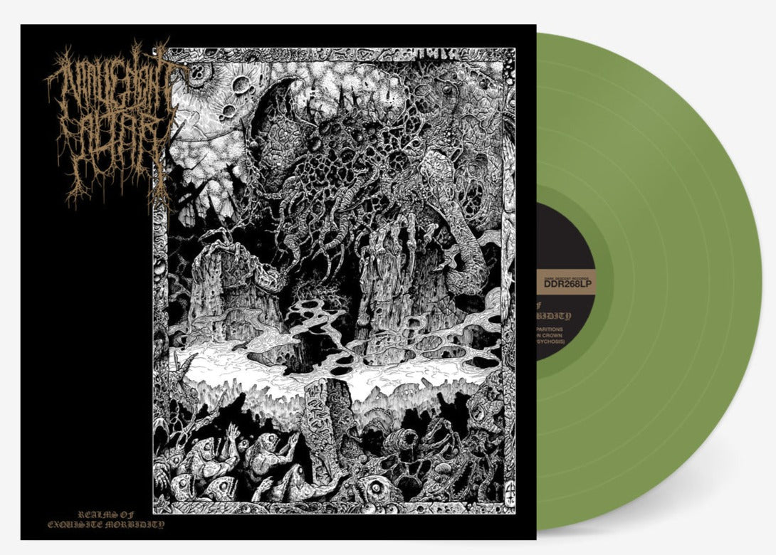 MALIGNANT ALTAR ‘REALMS OF EXQUISITE MORBIDITY’ LP (Limited Edition – Only 200 Made, Olive Green Vinyl)