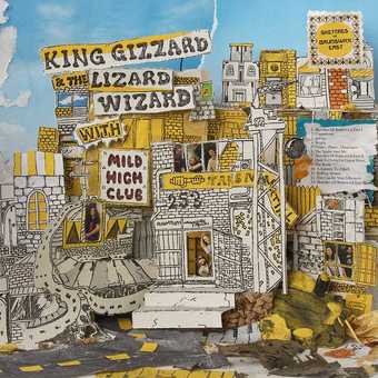 KING GIZZARD AND THE LIZARD WIZARD WITH MILD HIGH CLUB 'SKETCHES OF BRUNSWICK EAST' LP (Yellow & Blue Vinyl)