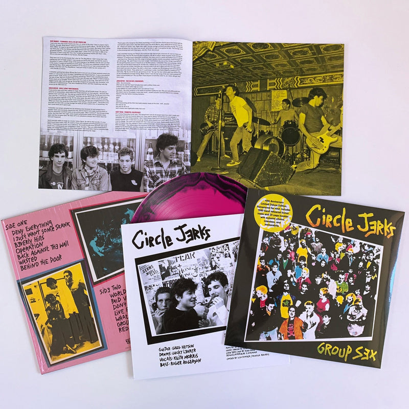 CIRCLE JERKS ‘GROUP SEX’ LP (40th Anniversary, Black & Pink Vinyl)