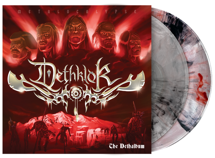 DETHKLOK ‘THE DETHALBUM’ EXPANDED EDITION 2LP (Clear w/ Red & Black Smoke [A/B] Clear w/ Silver & Black Smoke [C/D] Vinyl)
