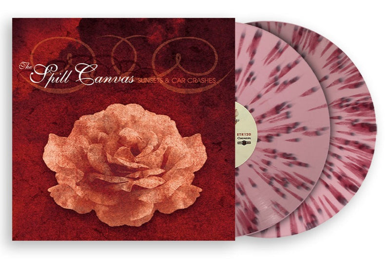 THE SPILL CANVAS ‘SUNSETS & CAR CRASHES’ 2LP (Limited Edition – Only 200 made, Pink w/ Red Splatter Vinyl)